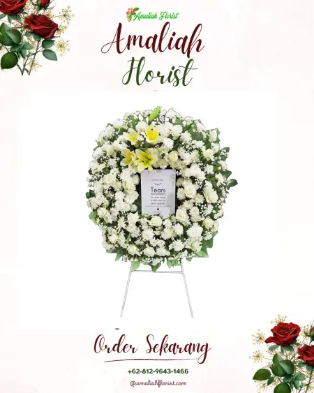 Krans Bunga Duka Sagulung